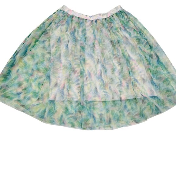 LC Lauren Conrad Disney Cinderella Watercolor Tulle Full Skirt Women's M - Picture 1 of 6